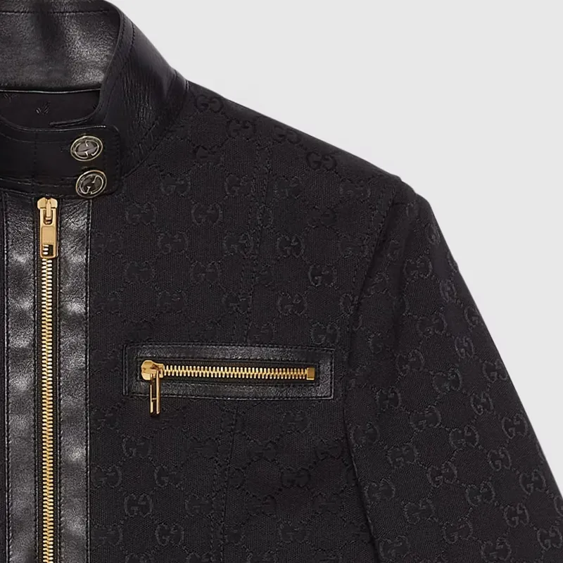GUCCI Zip Detail Contrast Jacket-5