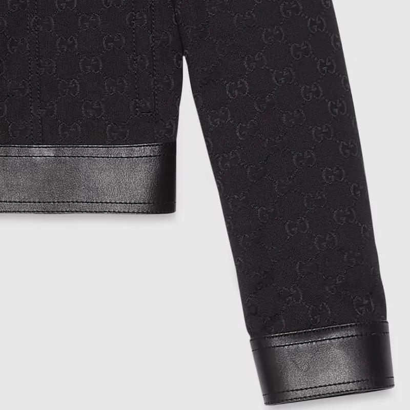 GUCCI Zip Detail Contrast Jacket-6