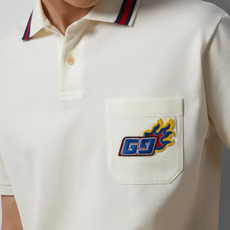 GUCCI Chinese New Year SS24 Polo Shirt Men's White-4