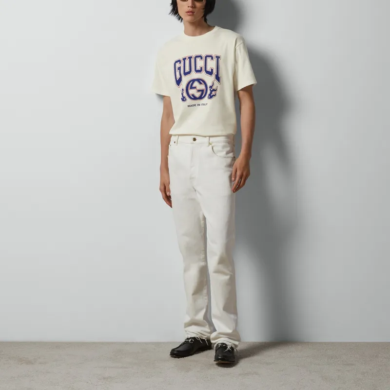 GUCCI Chinese New Year SS24 T Shirt Men's Ivory White-1