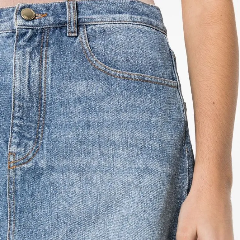 Chloé Denim Mini Skirt-4