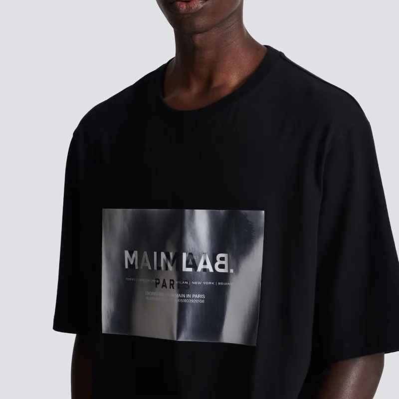 BALMAIN Main Lab Holographic T Shirt-6