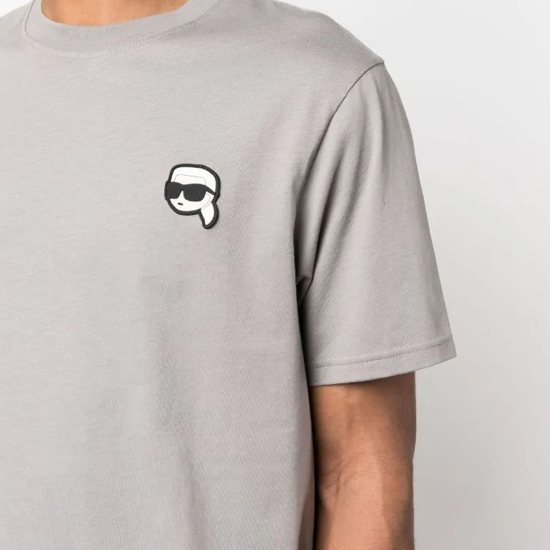 KARL LAGERFELD Ikonik 2.0 Logo-patch T-shirt-4