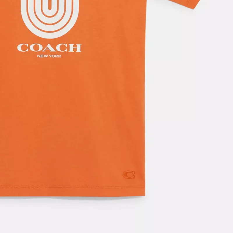 COACH T-Shirt Men's Candy Orange-5