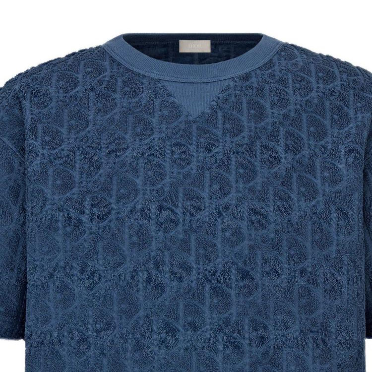 DIOR T Shirts Men Blue - POIZON