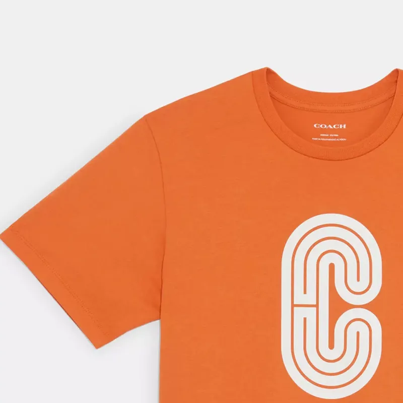 COACH T-Shirt Men's Candy Orange-3