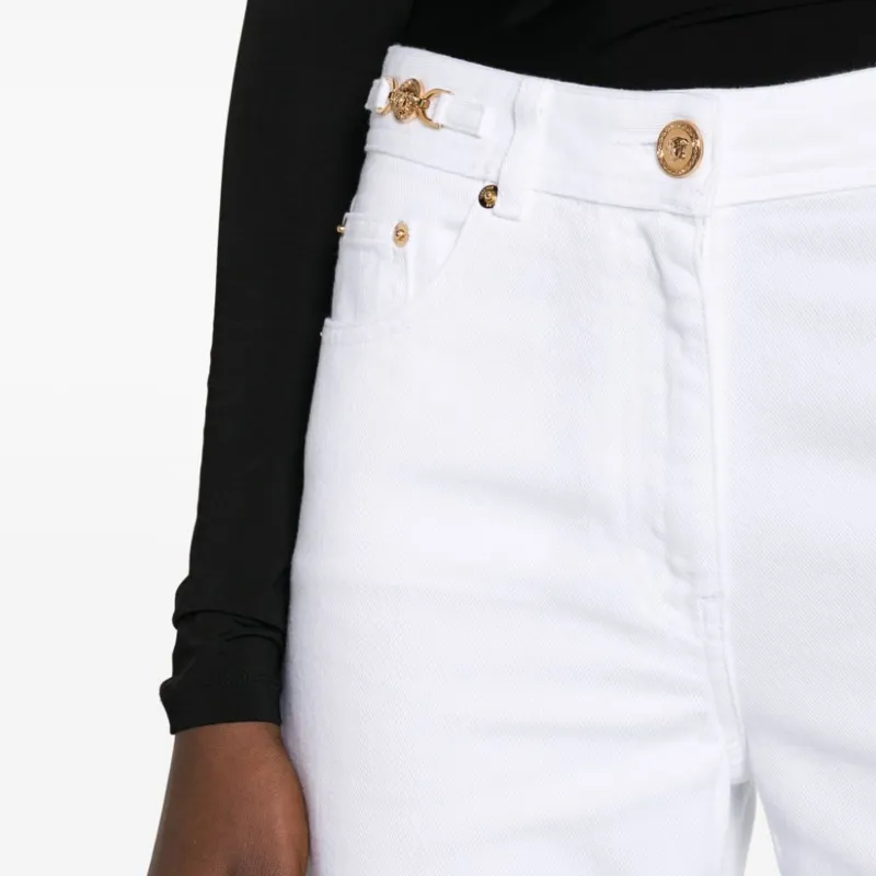 VERSACE SS24 Jeans Women's White-4