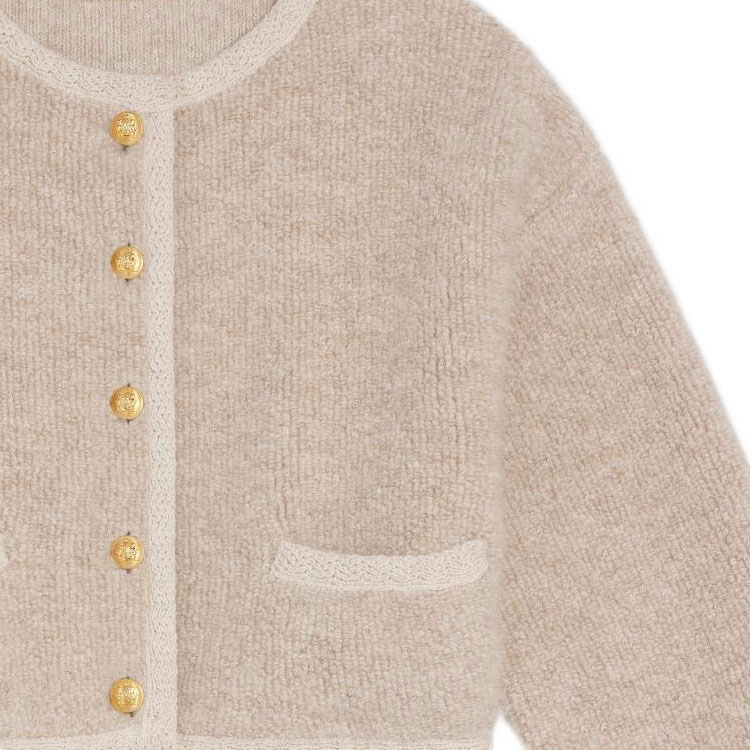 CELINE Cardigan Jacket in Alpaca Wool - POIZON