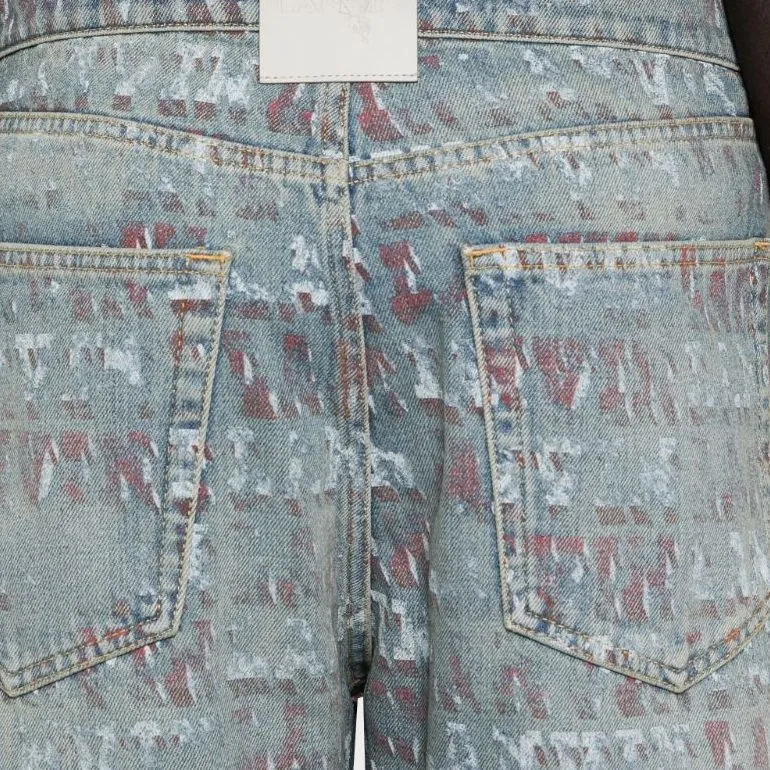 Lanvin X Future Logo print Jeans-4