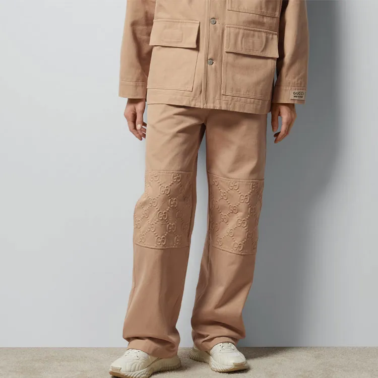 GUCCI Gg Detailed Denim Pants-2
