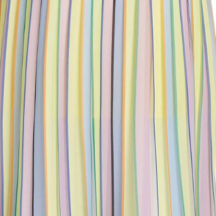 KARL LAGERFELD / Karl Lagerfeld Jeans Pleated Striped Maxi Skirt-6