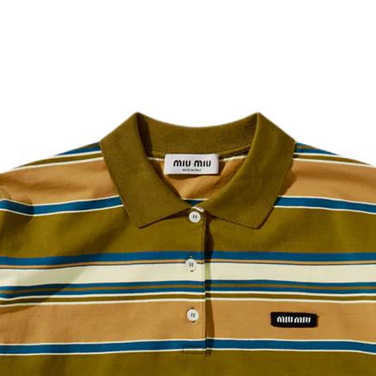 MIU MIU SS24 Polo Shirt Women's Green - POIZON