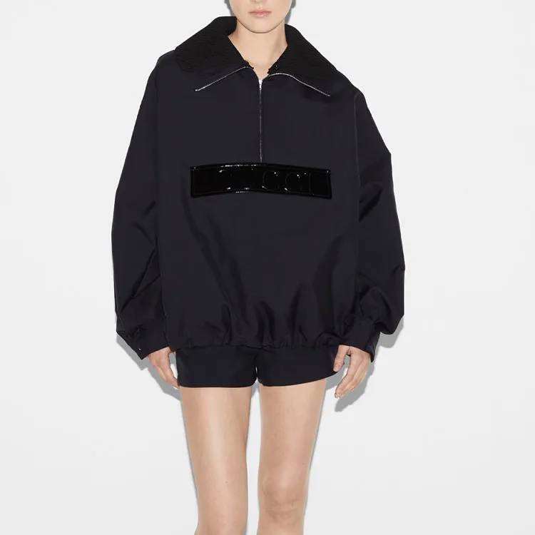 GUCCI Techno Garbardine Caban 'Black'-2