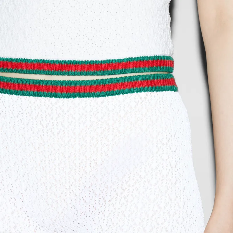 GUCCI Lace Shorts 'White'-5