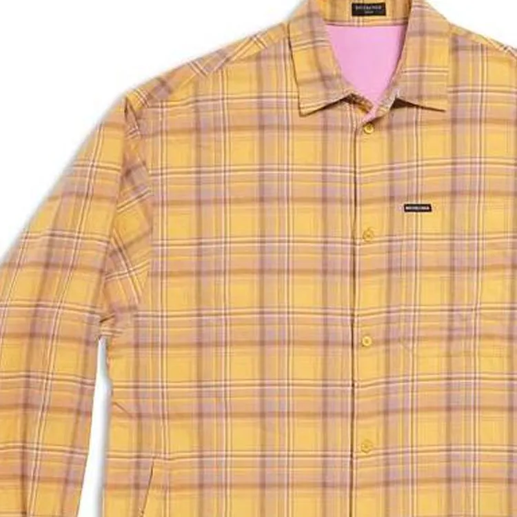 Balenciaga Shirt Loose Fit Men's Yellow-3