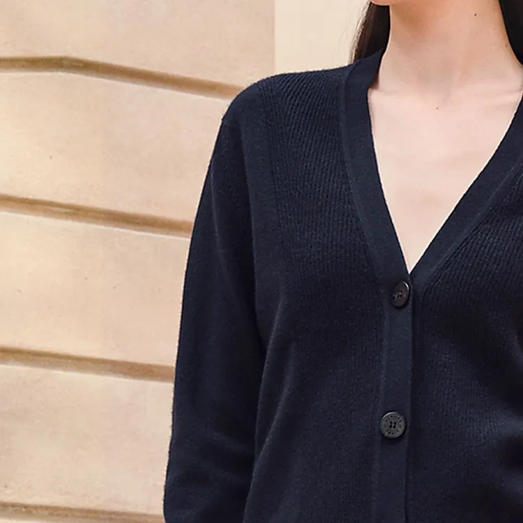 HERMES SS24 Knitwear Women's Black Blue-5