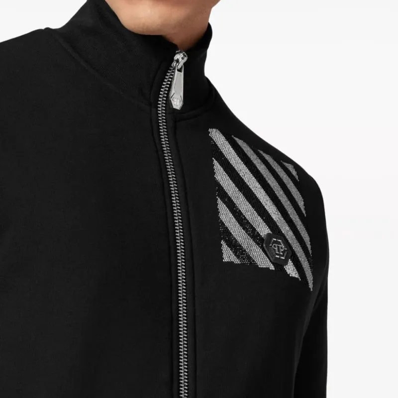 PHILIPP PLEIN Crystal rainbow Stripe Tracksuit-3