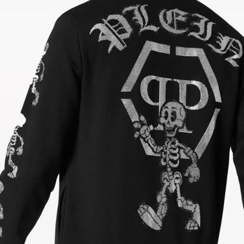 PHILIPP PLEIN Skeleton print Jersey Tracksuit-4