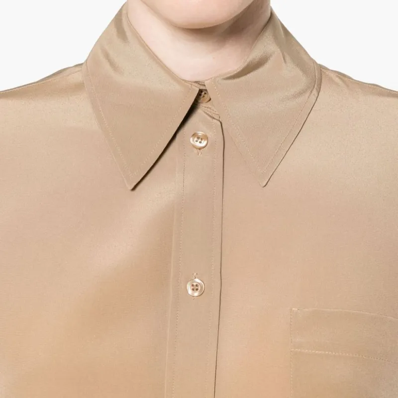 SportMax Buttoned Curved Hem Shirt-1