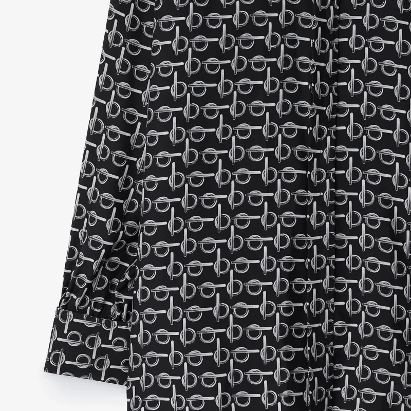 Burberry Monogrammed Long Sleeved Shirt-3