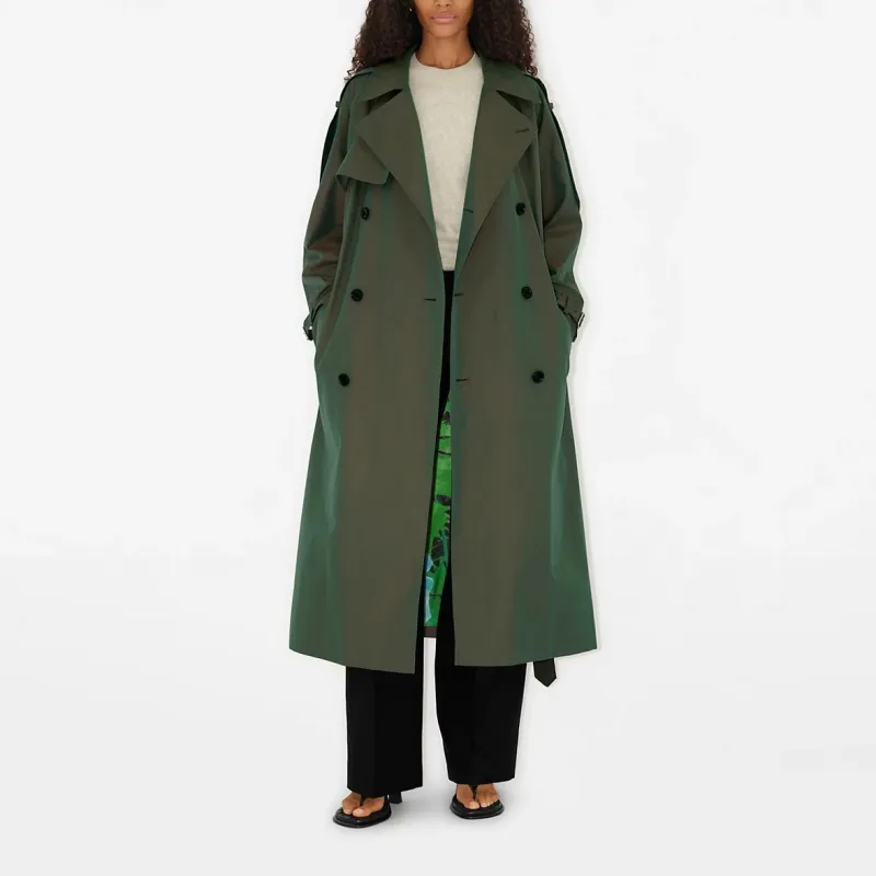 Burberry SS24 Trench Coat Women's Ivy Green-4