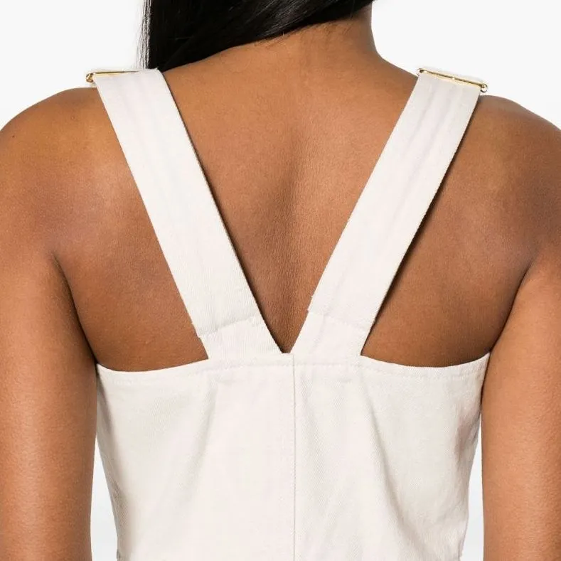 Patou Denim Dungaree Dress-4