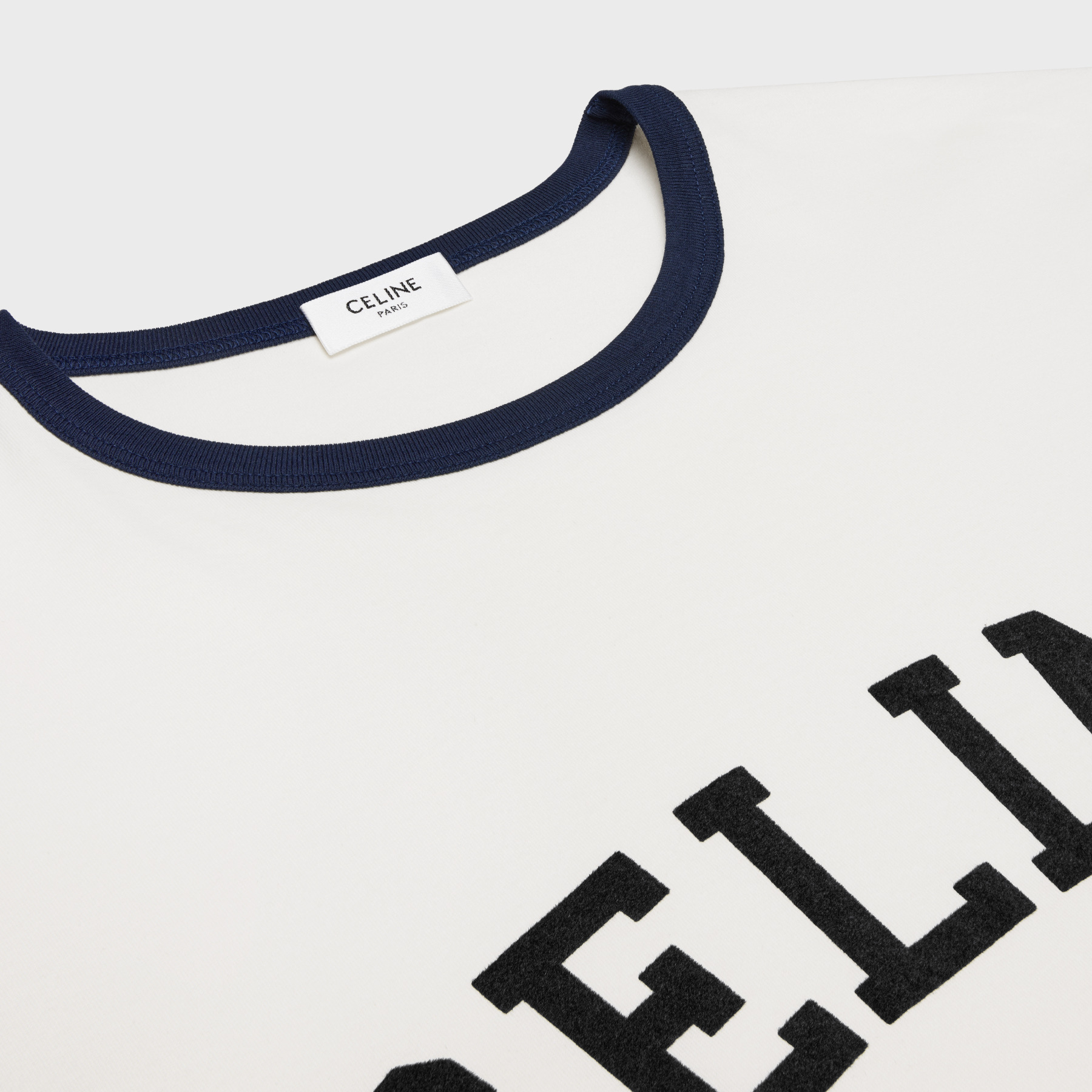 CELINE PARIS Loose T-shirt in Cotton Jersey - POIZON
