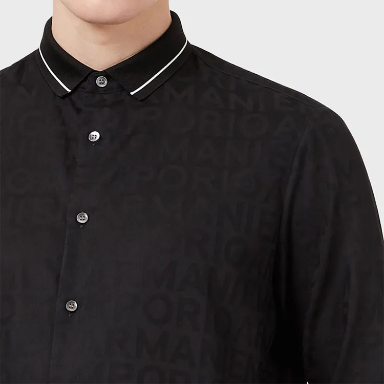 EMPORIO ARMANI Shirt Men's Navy Blue-5