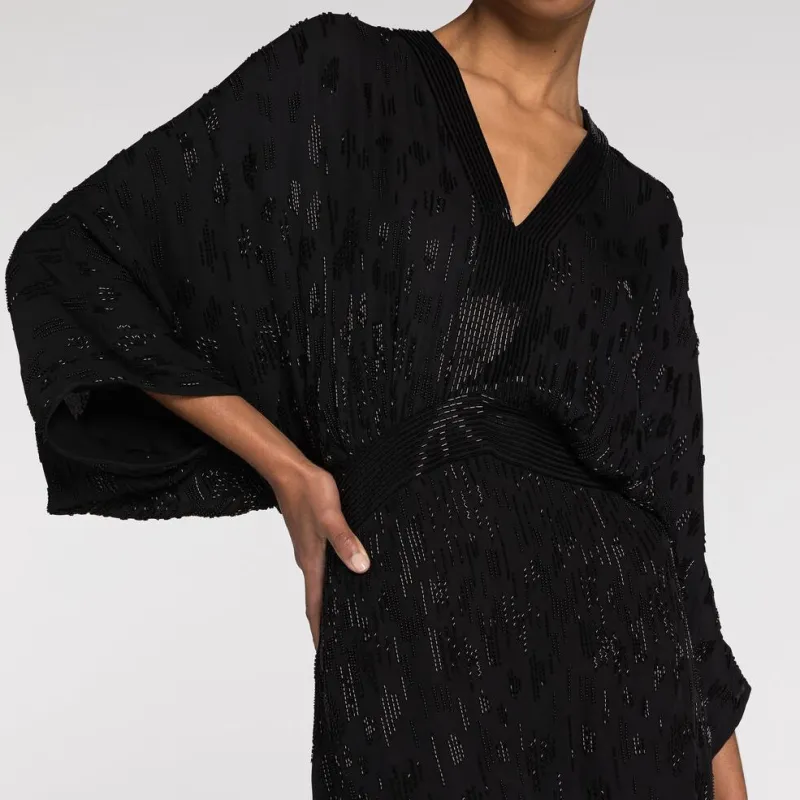 Roberto Cavalli Bead embellished Short Silk Dress-4