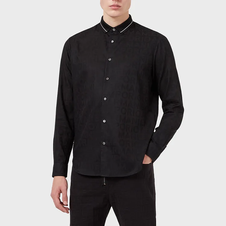 EMPORIO ARMANI Shirt Men's Navy Blue-1