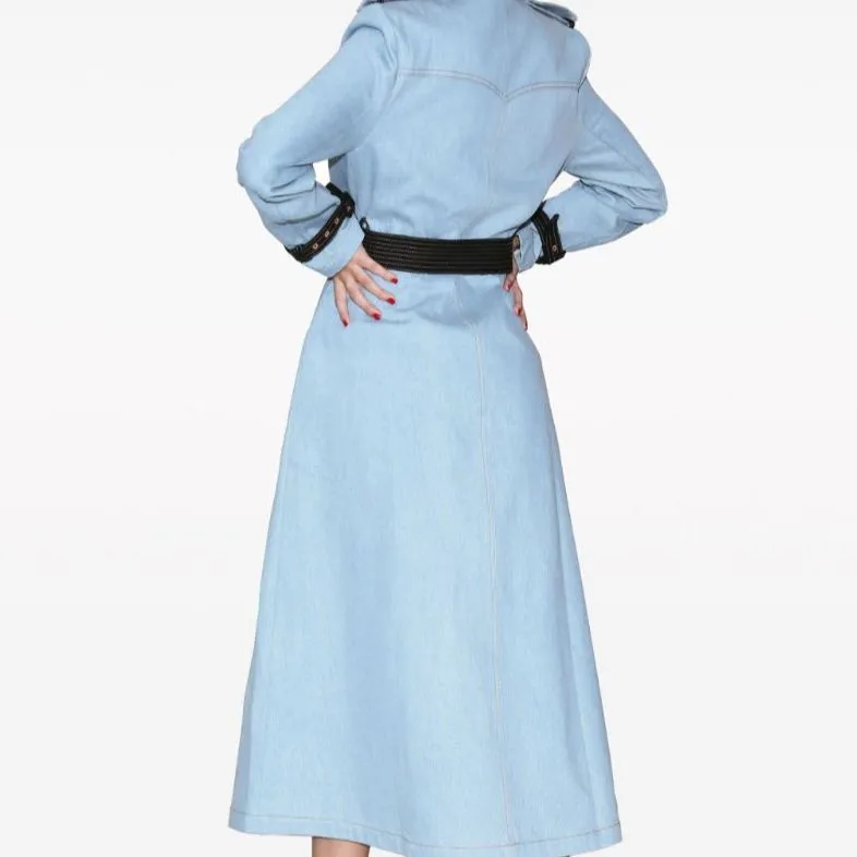 Fleur Du Mal Denim Trench Coat-1
