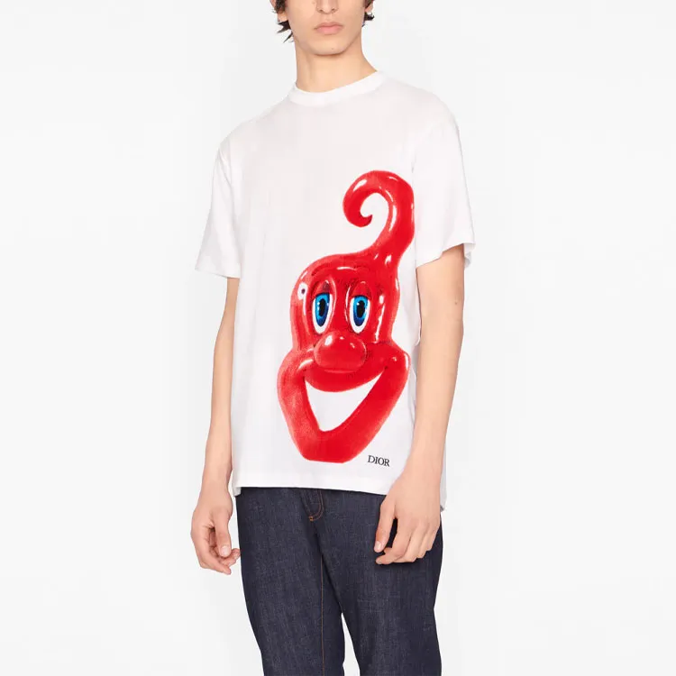 DIOR Quarterly New Products T Shirts Men White-2