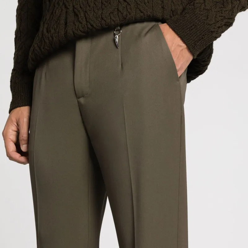 Roberto Cavalli Straight-leg Wool Trousers-4