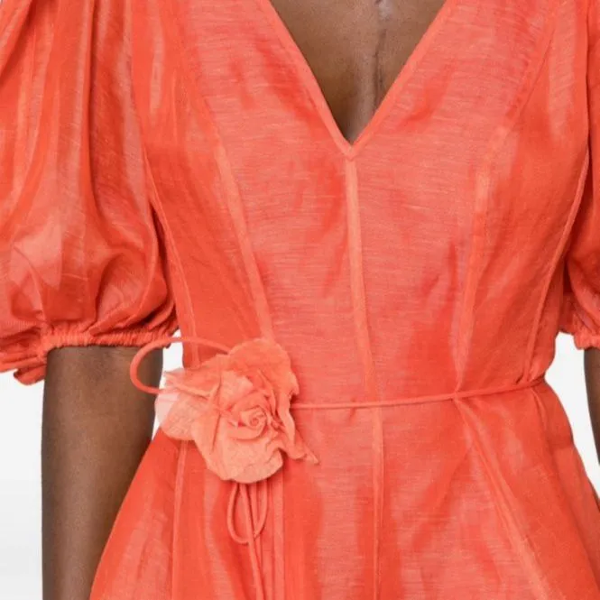 Zimmermann Tranquillity Puff-Sleeved Mini Dress-4