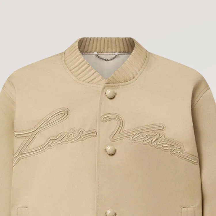 LOUIS VUITTON Embroidered Cotton Blend Bomber-4