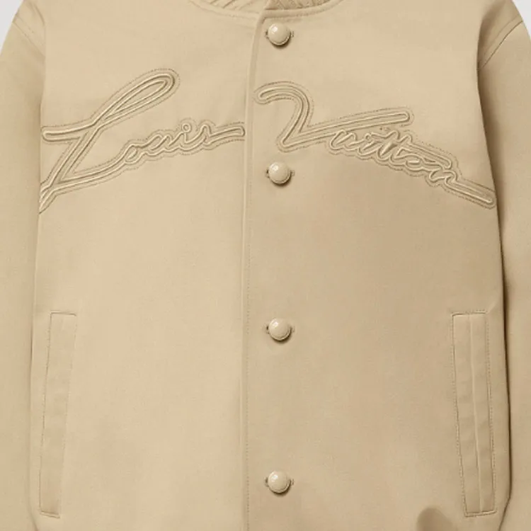 LOUIS VUITTON Embroidered Cotton Blend Bomber-5