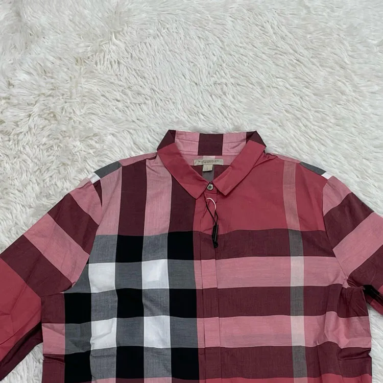 Burberry Shirts Men Red-1