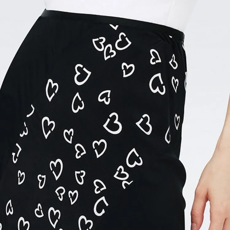 DVF Diane Von Furstenberg SS24 Casual Long Skirts Women's Black-5