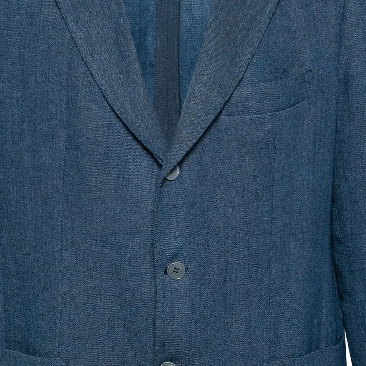 Loro Piana Single-breasted Washed-denim Blazer-2