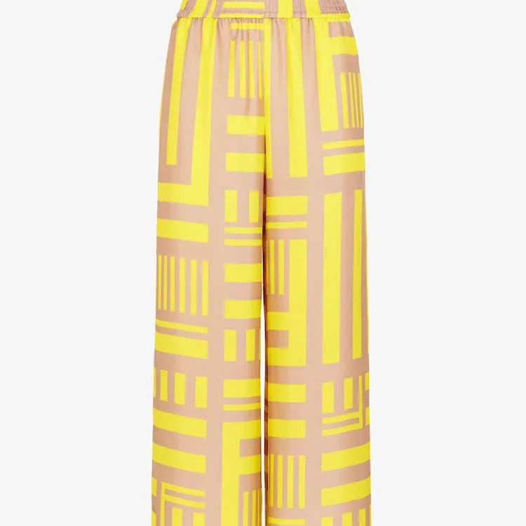 FENDI All Over FENDI Labyrinth Printed Trousers-3