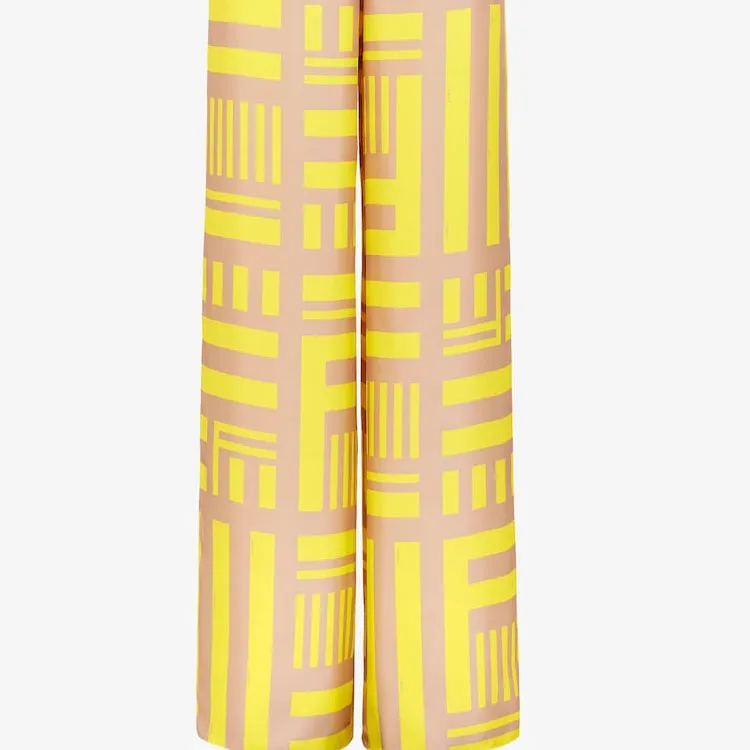 FENDI All Over FENDI Labyrinth Printed Trousers-4