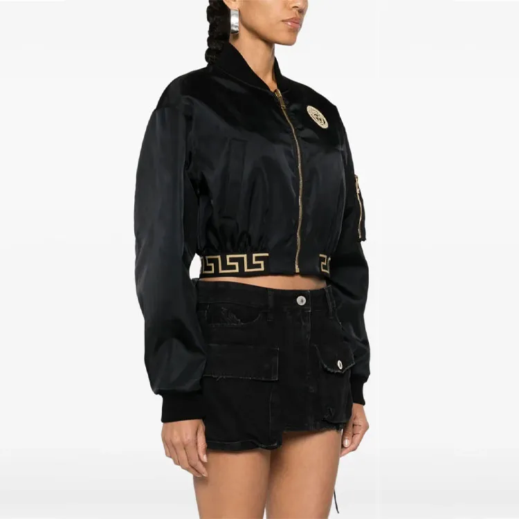 VERSACE SS24 Jackets Coats Women's Black-3