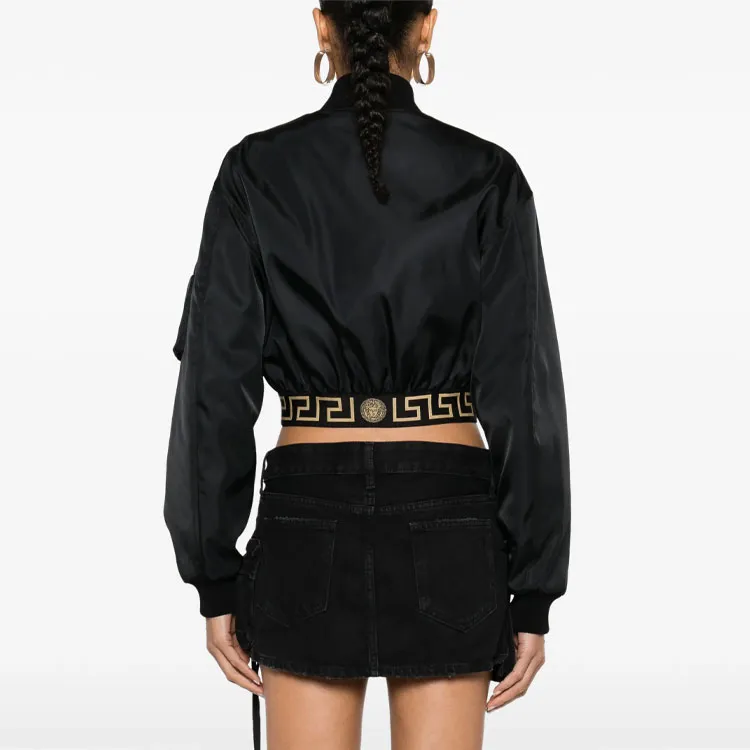 VERSACE SS24 Jackets Coats Women's Black-2