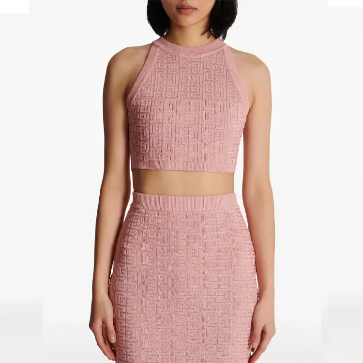 BALMAIN Pb Labyrinth Knit Top-1