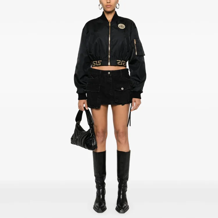 VERSACE SS24 Jackets Coats Women's Black-1
