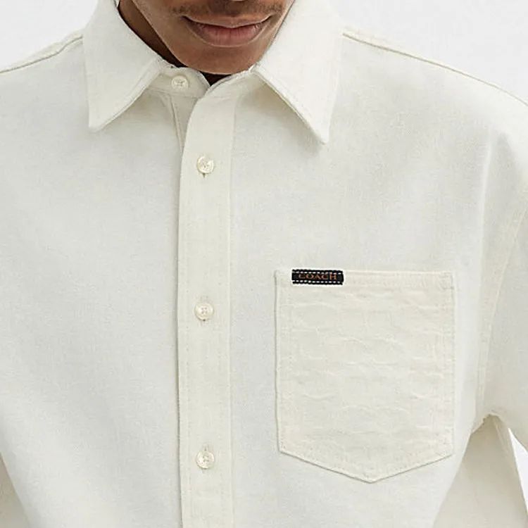COACH Shirts Men White-3