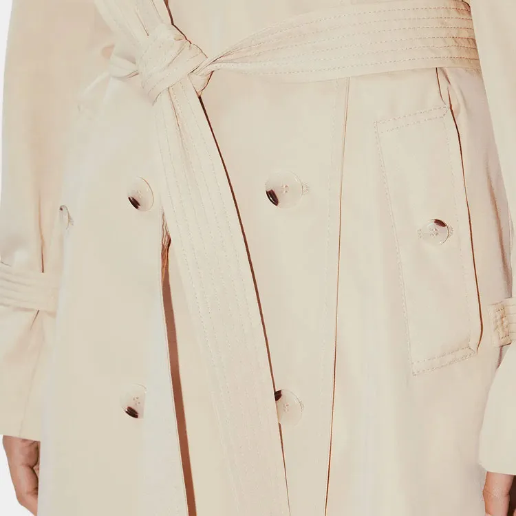 KENZO Double Breasted Trench Coat-5