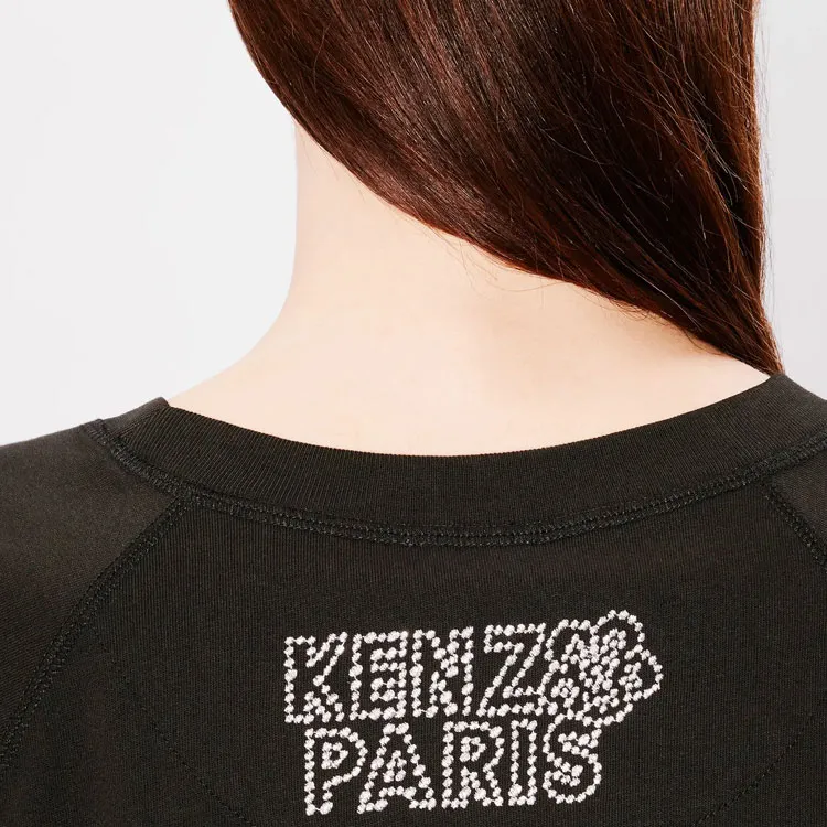KENZO Embellished Cropped T-Shirt-5