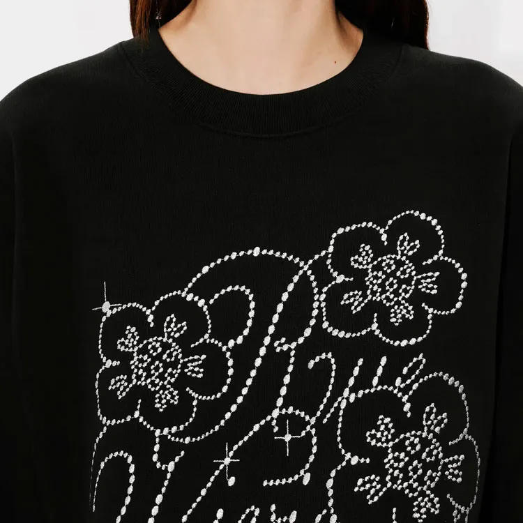 KENZO Floral Embellished Crewneck Sweatshirt-5