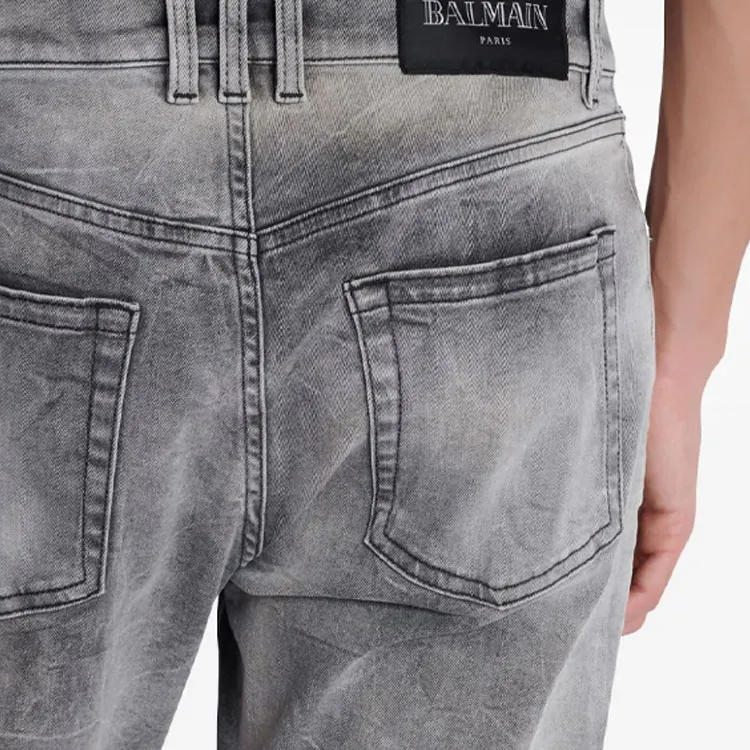 BALMAIN Regular Fit Denim Jeans-5